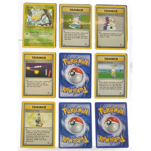 229 - Pokemon Cards comprising Basic Series 2 - Partially complete. Sealed within binder sheets as shown.