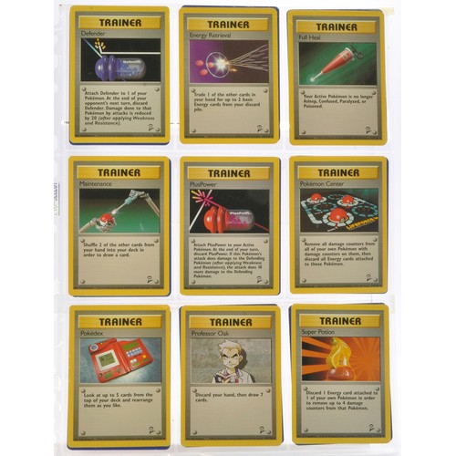 229 - Pokemon Cards comprising Basic Series 2 - Partially complete. Sealed within binder sheets as shown.