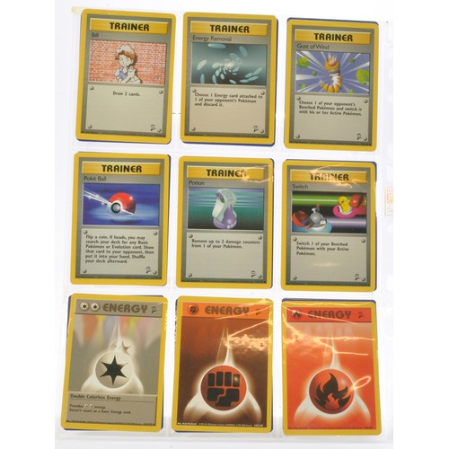 229 - Pokemon Cards comprising Basic Series 2 - Partially complete. Sealed within binder sheets as shown.