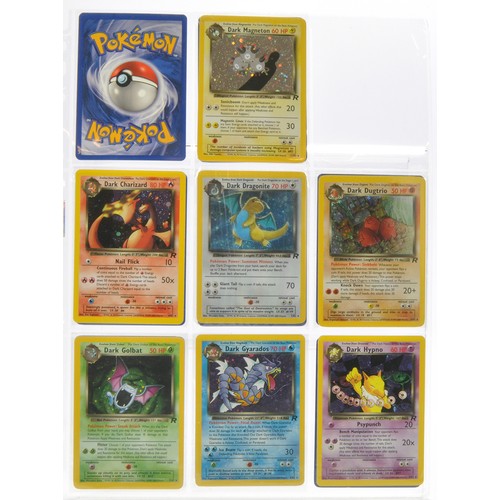 230 - Pokemon Cards comprising Team Rocket Series - Partially complete plus ancient Mew, Promos etc. Seale... 