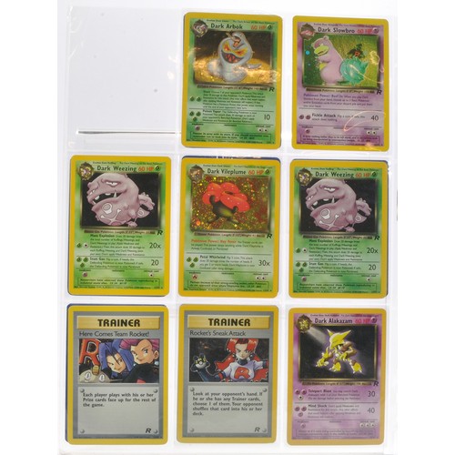 230 - Pokemon Cards comprising Team Rocket Series - Partially complete plus ancient Mew, Promos etc. Seale... 