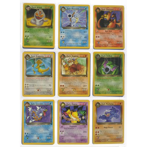 230 - Pokemon Cards comprising Team Rocket Series - Partially complete plus ancient Mew, Promos etc. Seale... 