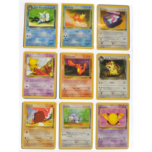 230 - Pokemon Cards comprising Team Rocket Series - Partially complete plus ancient Mew, Promos etc. Seale... 