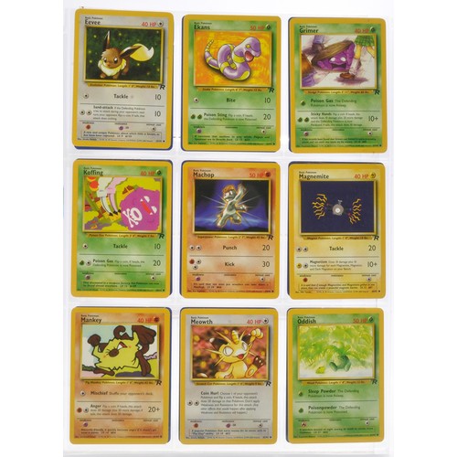 230 - Pokemon Cards comprising Team Rocket Series - Partially complete plus ancient Mew, Promos etc. Seale... 