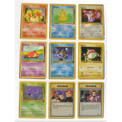 230 - Pokemon Cards comprising Team Rocket Series - Partially complete plus ancient Mew, Promos etc. Seale... 