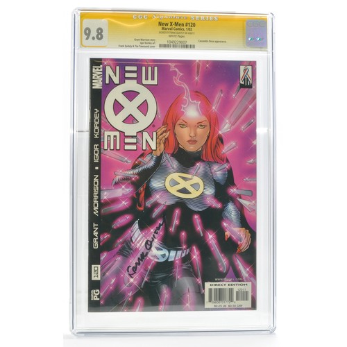 233 - Graded Comic Book Interest Comprising New X-Men #120 - Marvel Comics 1/02 - Signed by Frank Quietly ... 