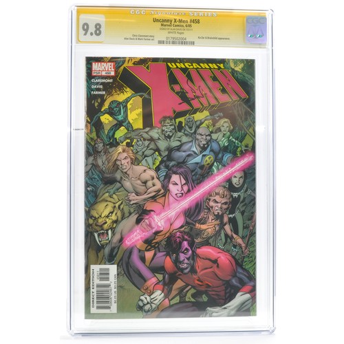 234 - Graded Comic Book Interest Comprising Uncanny X-Men #458 - Marvel Comics 6/05 - Signed by Alan Davis... 