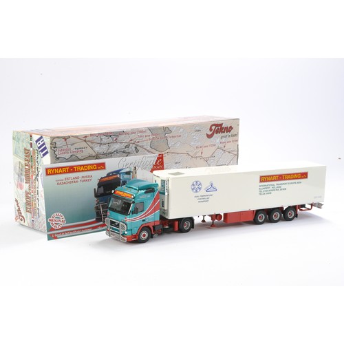 185 - Tekno Model Truck Issue comprising 1/50 Volvo Reefer Semitrailer in the livery of Rynart Trading. Li... 