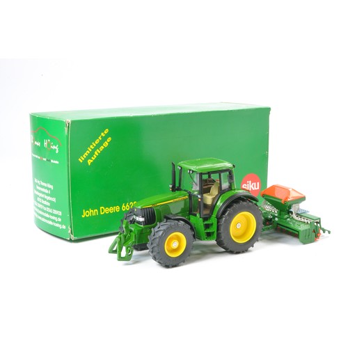 236 - Siku 1/32 Thomas Hoing John Deere 6620 Limited Edition Tractor with seed drill. Excellent with no ob... 