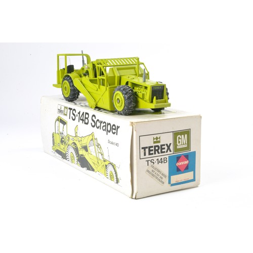 285 - Conrad 1/40 diecast construction issue comprising Terex TS-14 B Scraper. Generally excellent with ve... 