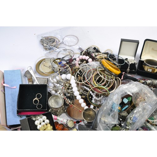 663 - A large collection of mostly used costume jewelry from various makers as shown. In addition a select... 