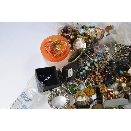 663 - A large collection of mostly used costume jewelry from various makers as shown. In addition a select... 