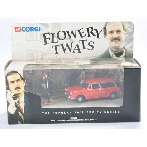 179 - Corgi No. 00802 Fawlty Towers Austin 1300 Estate and Basil Fawlty Figure. Excellent in Excellent Spe... 