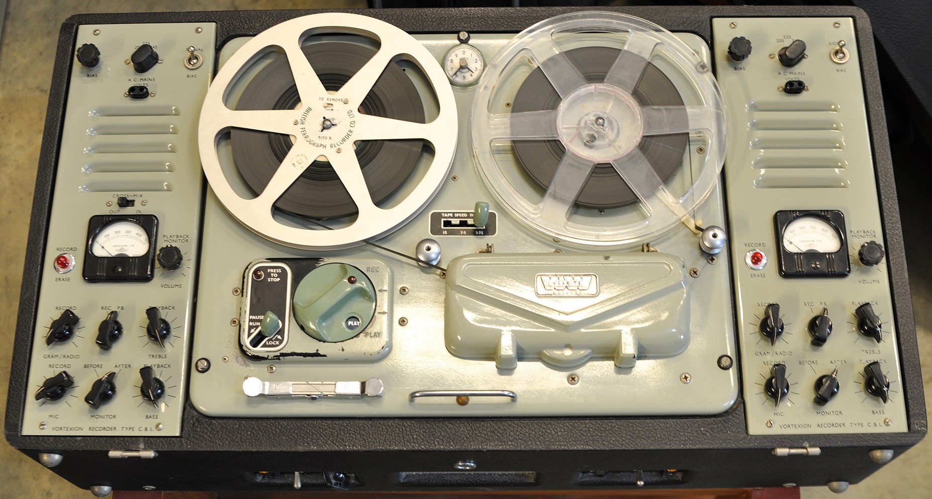 Wearite (England) Vintage Vortexion Type CBL Reel to Reel Studio Tape