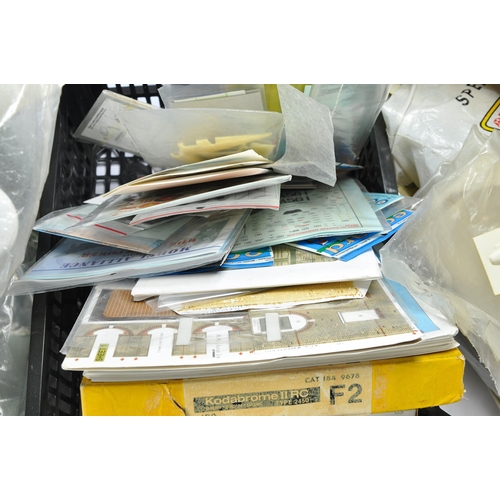 46 - An interesting assortment of model kit spares and components including aftermarket resin, photoetche... 