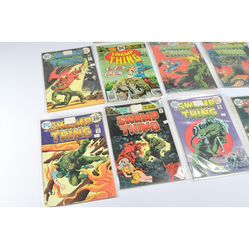 165 - DC Comics comprising Swamp Thing older collection including #23, 21, 19, 18, 17, 16, 15, 14, 13, 12,... 