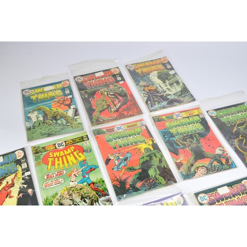 165 - DC Comics comprising Swamp Thing older collection including #23, 21, 19, 18, 17, 16, 15, 14, 13, 12,... 