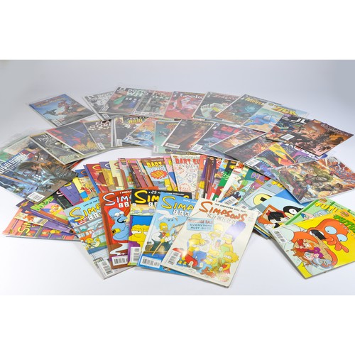 162 - A large collection of modern age comics from mostly Marvel and DC plus some others (Topps, Dynamite,... 