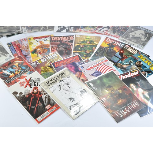 162 - A large collection of modern age comics from mostly Marvel and DC plus some others (Topps, Dynamite,... 