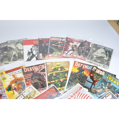 162 - A large collection of modern age comics from mostly Marvel and DC plus some others (Topps, Dynamite,... 