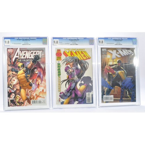 186 - Graded Comic Books Trio Comprising 1) Avengers: The Children's Crusade #2 - Marvel Comics 11/10 - Al... 