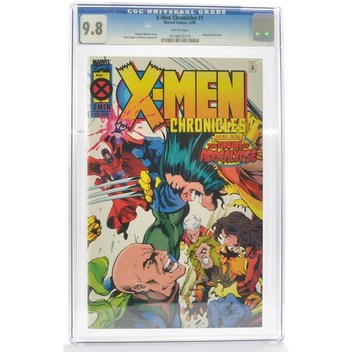 100 - Graded Comic Book Interest Comprising X-Men Chronicles #1 - Marvel Comics 3/95 - Howard Mackie Story... 