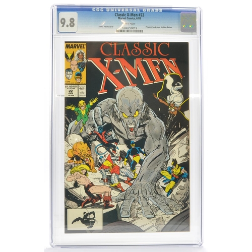 101 - Graded Comic Book Interest Comprising Classic X-Men #22 - Marvel Comics 6/88 - Arthur Adams Cover. P... 