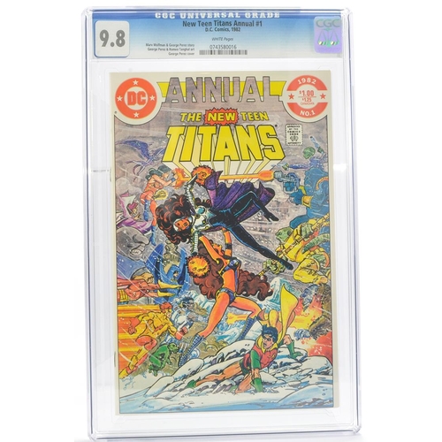 110 - Graded Comic Book Interest Comprising New Teen Titans Annual #1 - D.C. Comics 1982- MarV Wolfman & G... 