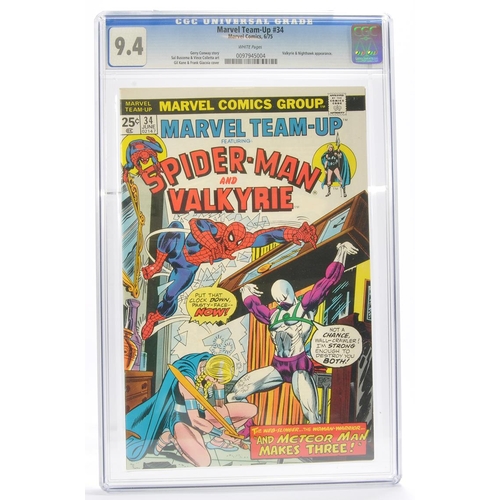 117 - Graded Comic Book Interest Comprising Marvel Team-UP #34 - Marvel Comics 6/75 - Gerry Conway Story -... 