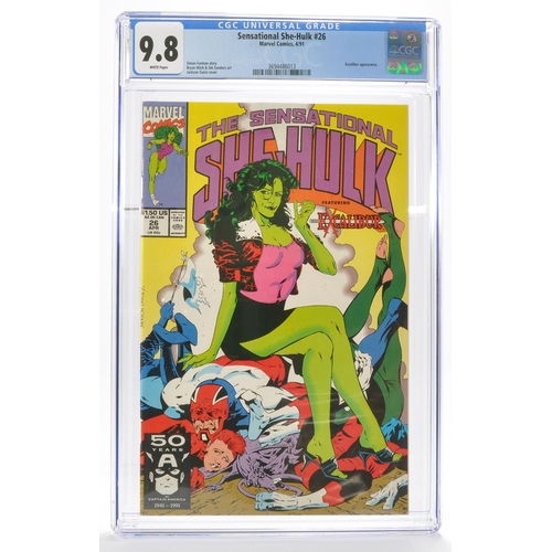 12 - Graded Comic Book Interest Comprising Sensational She-Hulk #26 - Marvel Comics 4/91 - Simon Furman S... 