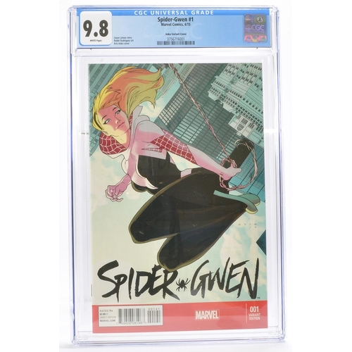 122 - Graded Comic Book Interest Comprising Spider-Gwen #1 - Marvel Comics 4/15 - Anka Variant Cover - CGC... 