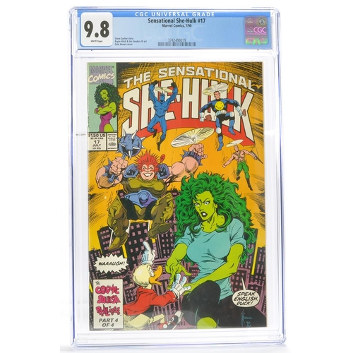 127 - Graded Comic Book Interest Comprising Sensational She-Hulk #17 - Marvel Comics 7/90 - CGC Grade 9.8 ... 