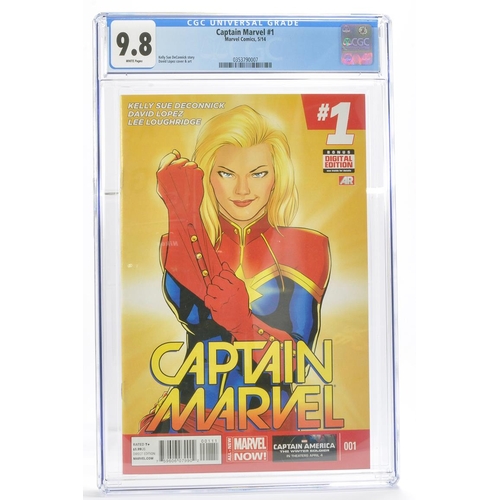 141 - Graded Comic Book Interest Comprising Captain Marvel #1 - Marvel Comics 5/14 - CGC Grade 9.8 - White... 