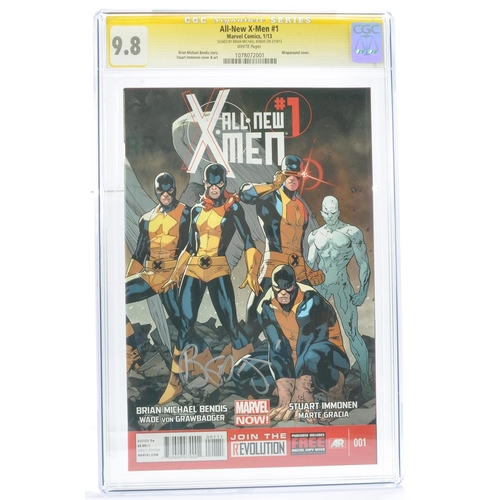 153 - Graded Comic Book Interest Comprising All-New X-Men #1 - Marvel Comics 1/13. Wraparound cover. Signe... 