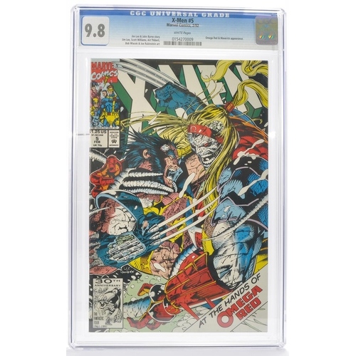 22 - Graded Comic Book Interest Comprising X -Men #5 - Marvel Comics 2/92 - CGC Grade 9.8 - White Pages.