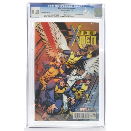 31 - Graded Comic Book Interest Comprising Uncanny X -Men #600 - Marvel Comics 1/16 - Leonardi Variant Co... 