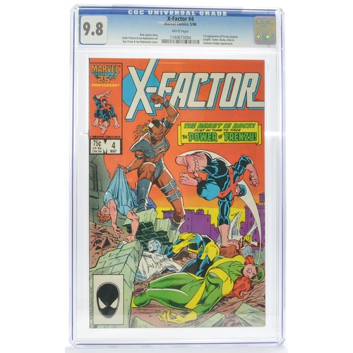 61 - Graded Comic Book Interest Comprising X-Factor #4 - Marvel Comics 5/86 - Bob Layton story. Keith Pol... 