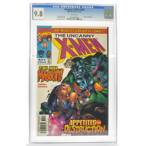 64 - Graded Comic Book Interest Comprising Uncanny  X-Men #349 - Marvel Comics 11/97 -Scott Lobdell Story... 