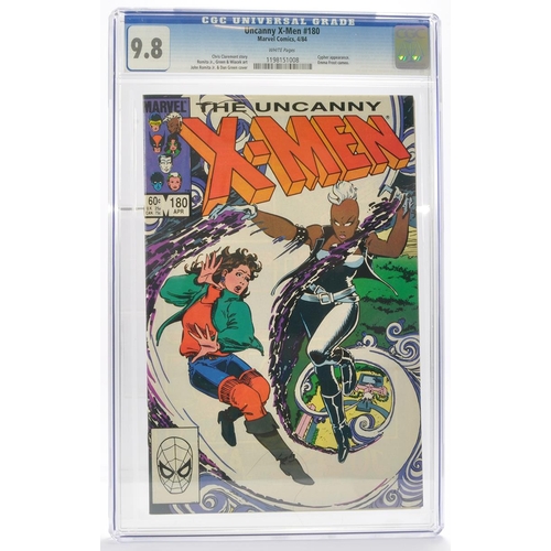 68 - Graded Comic Book Interest Comprising Uncanny X-Men #180 - Marvel Comics 4/84 -Chris Claremont story... 