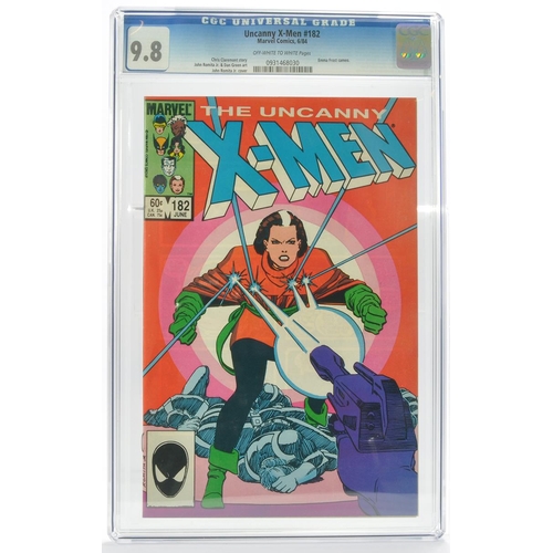 69 - Graded Comic Book Interest Comprising Uncanny X-Men #182- Marvel Comics 6/84 -Chris Claremont story-... 