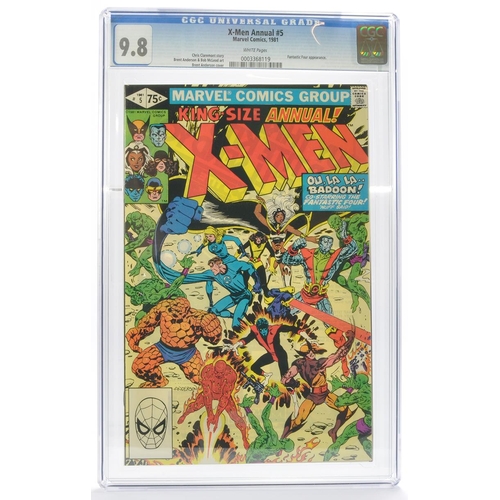 78 - Graded Comic Book Interest Comprising X-Men Annual #5 - Marvel Comics 1981 - Chris Claremont story. ... 