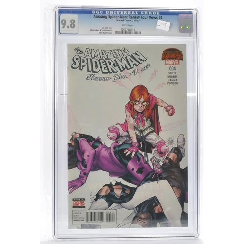 81 - Graded Comic Book Interest Comprising Amazing Spider-Man; Renew Your Vows #4 - Dan Slott Story, Adam... 