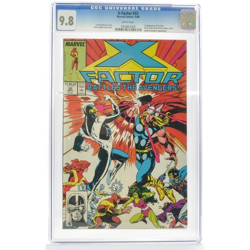 83 - Graded Comic Book Interest Comprising X-Factor #32 - Marvel Comics 9/88 - Louise Simonson Story, Ste... 