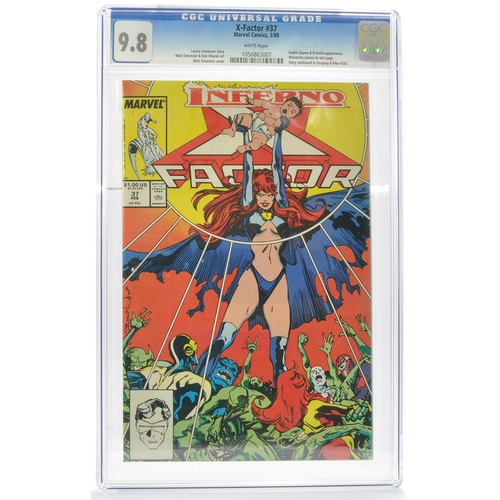 84 - Graded Comic Book Interest Comprising X-Factor #37- Marvel Comics 2/89 - Louise Simonson Story, Walt... 