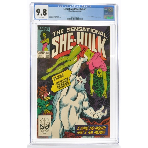 93 - Graded Comic Book Interest Comprising Sensational She-Hulk #7 - Marvel Comics 11/89 - John Byrne sto... 