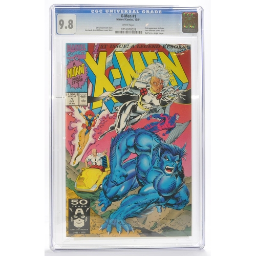 95 - Graded Comic Book Interest Comprising X-Men #1 - Marvel Comics 10/91 - Chris Claremont Story, Jim Le... 