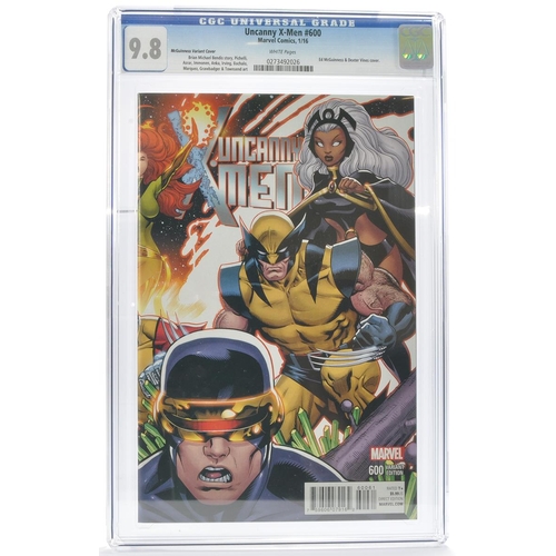 99 - Graded Comic Book Interest Comprising Uncanny X-Men #600 - Marvel Comics 1/16 - McGuinness Variant C... 