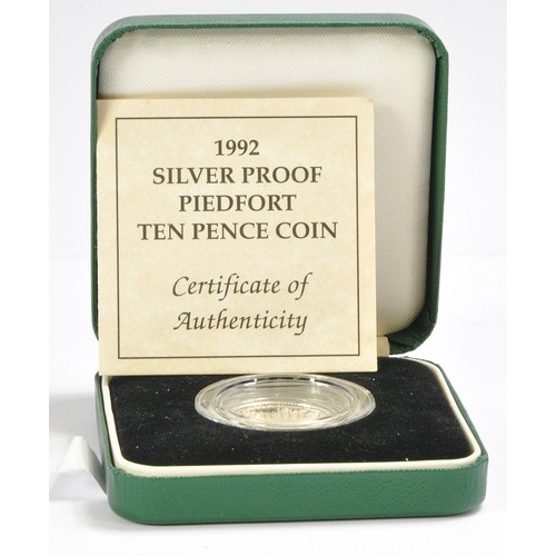 212 - Royal Mint 1992  Silver Proof Piedfort Ten Pence Coin. Limited Edition.