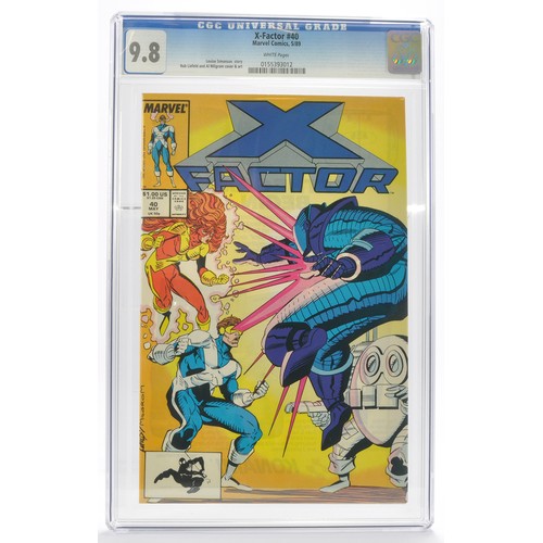 36 - Graded Comic Book Interest Comprising X -Factor #40 - Marvel Comics 5/89 - Louise Simonson Story - R... 