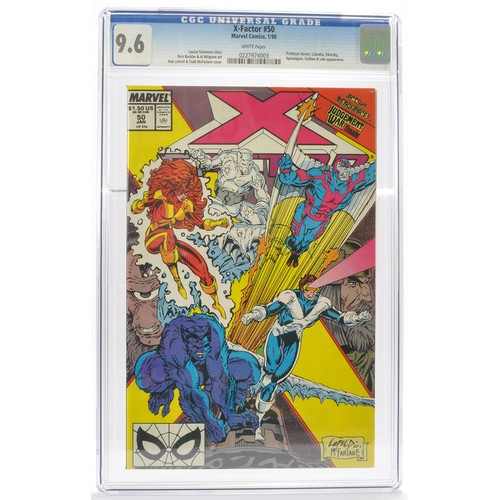 37 - Graded Comic Book Interest Comprising X -Factor #50 - Marvel Comics 1/90 - Louise Simonson Story - R... 